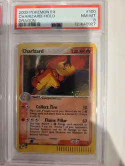 Pokemon EX Dragon Charmander Charmeleon Charizard Set 100/97 PSA 8 e-series - Image 2