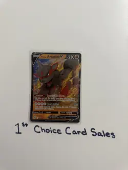 Pokemon TCG Hisuian Arcanine V 090/195 Silver Tempest Ultra Rare Holo NM/Mint - Image 1