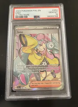 Pokemon TCG Iono #254 Paldea Evolved PSA 10 - Image 1