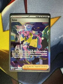 POKEMON TCG IONO 237/091 SPECIAL ILLUSTRATION RARE NM PALDEAN FATES - Image 2