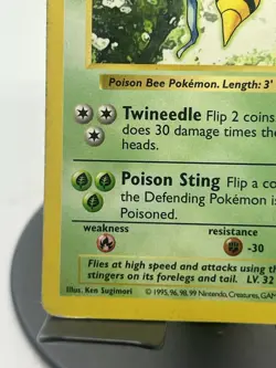 Pokemon TCG Beedrill 17/102 Base Set Shadowless HP - Image 5