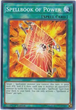 Yugioh! LP Spellbook of Power - SR08-EN028 - Common - 1st Edition Lightly Played - Image 1