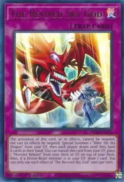 Yugioh! LP The Revived Sky God - MP22-EN273 - Ultra Rare - 1st Edition Lightly P - Image 1