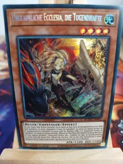 UNGLAUBLICHE ECCLESIA, DIE TUGENDHAFTE BODE-DE007 Secret Rare DE NM YUGIOH - Image 1