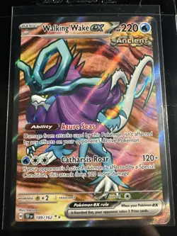 Walking Wake ex SV05: Temporal Forces #189/162 Ultra Rare Pokemon Card T3-364 - Image 1