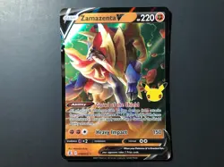 Zamazenta V Full Art [NM] - Pokemon Card Game (Celebrations #018/025) Ultra Rare - Image 1
