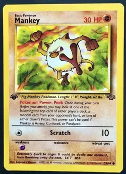 Pokemon 1st First Edition Jungle Card Lot of 6 Eevee 51/64 Butterfree 33/64 LP - Image 5