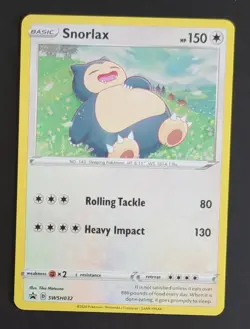 Snorlax SWSH032 Black Star Promo Pokemon Card - Image 1