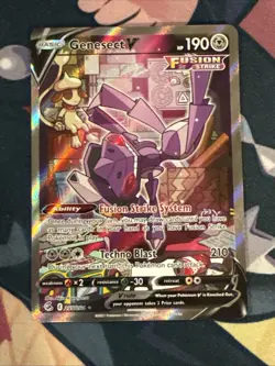 Genesect v Fusion Strike Ultra Rare Alternate Full Art Holo Card 255/264 - Image 1