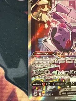 Genesect v Fusion Strike Ultra Rare Alternate Full Art Holo Card 255/264 - Image 3