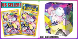 ?? Pokemon Center Japan TCG Iono Card Sleeves Deck Box Waifu Accessory New ?? - Image 1