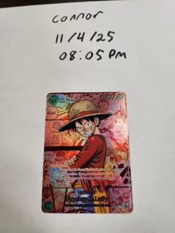 OPTCG LUFFY RED MANGA OP-13 ONE PIECE CARD English. - Image 1