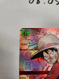 OPTCG LUFFY RED MANGA OP-13 ONE PIECE CARD English. - Image 2