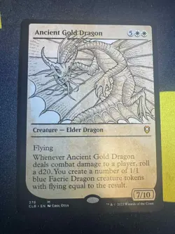 Ancient Gold Dragon [Commander Leg: Battle for Baldur's Gate #376]M/NM MTG Magic - Image 1