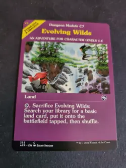 Evolving Wilds (353) Showcase Adventures in the Forgotten Realms AFR MTG NM - Image 1