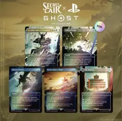 Magic The Gathering Secret Lair x Playstation Ghost of Tsushima FOIL PRESALE - Image 1