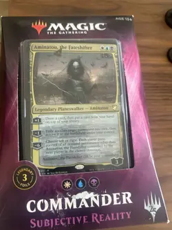 MTG Magic Subjective Reality Commander 2018 Sealed Deck Box w/ Oversize Aminatou - Image 1