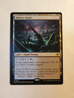 Watery Grave 0261 Mtg Magic The Gathering Regular Rare EOE NM - Image 1