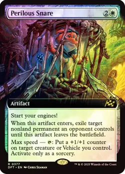 Perilous Snare (Extended Art) 377 Foil NM MTG Aetherdrift Magic - Image 1