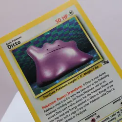 Pokemon TCG - Ditto 3/62 Fossil Holo Rare WOTC 1999 - LP - Image 1