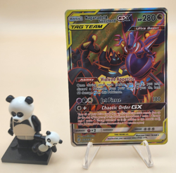 Pokemon Naganadel & Guzzlord GX 223/236 Cosmic Eclipse Ultra Rare Holo HP - Image 1