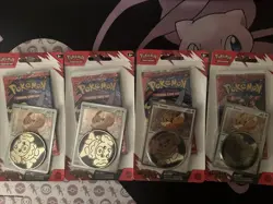 Pokemon TCG 4 X Destined Rivals Checklane Blister Pack Eevee Cosmo Holo - Image 2