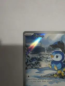 Piplup 098/094 Illustration Rare IR Phantasmal Flames English Pokemon Prerelease - Image 3