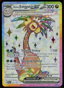2024 Pokemon Scarlet & Violet Surging Sparks Alolan Exeggutor Ex #225/191 - Image 1