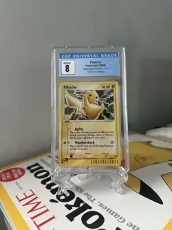 Pikachu Holo - CGC 8 NM/Mint - 2003 Pokemon Black Star Promos 012 Rare e-Reader - Image 1