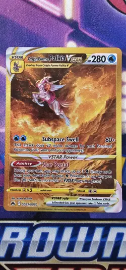 Pokemon TCG Origin Forme Palkia Vstar Crown Zenith: Galarian Gallery gg67/gg70 - Image 1