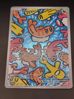 Tatsugiri 186/167 NM/LP. Illustration Rare Pokemon TCG - Twilight Masquerade - Image 1