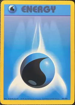 Water Energy 102/102 Base Set Regular - Pokemon Card - Image 1