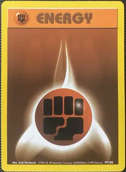 Fighting Energy 097/102 Base Set Regular - Pokemon Card - Image 1