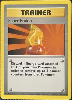 Super Potion 090/102 Base Set Regular - Pokemon Card - Image 1