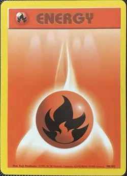 Fire Energy 098/102 Base Set Regular - Pokemon Card - Image 1