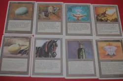 MTG 8x REVISED 3rd & 4th edition Rare Artifacts magic card lot LP - Image 1