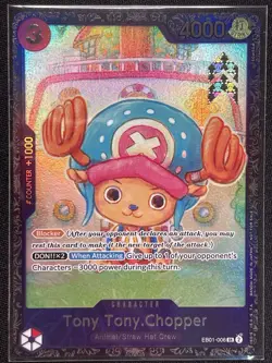 One Piece Card Game CCG TCG Chopper EB01-006 Alt Art Treasure Cup Top 64 SEALED - Image 1