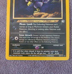 Murkrow - 24/111 - Pokemon Neo Genesis Unlimited Rare Card WOTC NM - Image 2