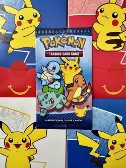 SEALED McDonalds Pokemon 25th Anniversary 2021 Trading Card Game Booster 1x Pack - Image 3