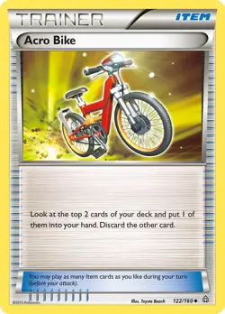 Acro Bike 122/160 Primal Clash Pokemon Card LP - Image 1