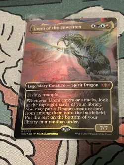 MTG Foil Ureni of the Unwritten Borderless - Image 1