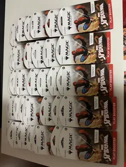 MTG: Magic The Gathering Marvel Spider-Man Play Sleeved Booster Pack LOT OF 33 - Image 1