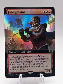 Firbolg Flutist 582 Foil Extended Art Battle for Baldur's Gate CLB MTG LP - Image 1