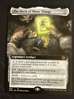 1x The Deck of Many Things (392) Extended Art AFR LP MTG Magic the Gathering x1 - Image 1