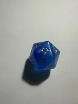 Edge of Eternities Oversized Dice D20 Translucent Blue Galaxy Magic MTG EOE - Image 1