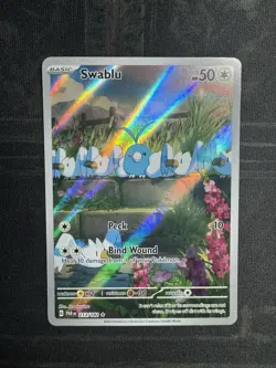 Pokemon Swablu 213/182 Paradox Rift Illustration Rare Near Mint NM - Image 1
