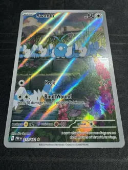 Pokemon Swablu 213/182 Paradox Rift Illustration Rare Near Mint NM - Image 2