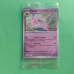 Espeon Pokemon Scarlet & Violet Black Star 086/197 Best Buy Promo Reverse Holo - Image 1
