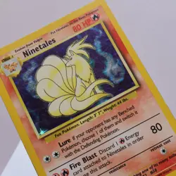 Pokemon TCG - Ninetales 12/102 Base Set Holo Rare WOTC 1999 - HP - Image 1