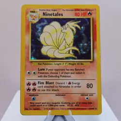Pokemon TCG - Ninetales 12/102 Base Set Holo Rare WOTC 1999 - HP - Image 2